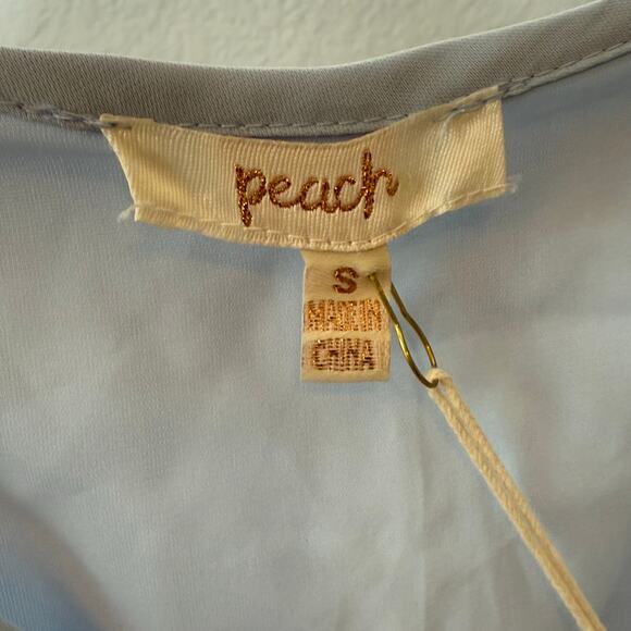 NWT Peach light blue top size S - Picture 3 of 7